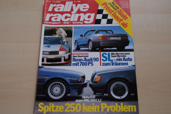 Deckblatt Rallye Racing (05/1989)